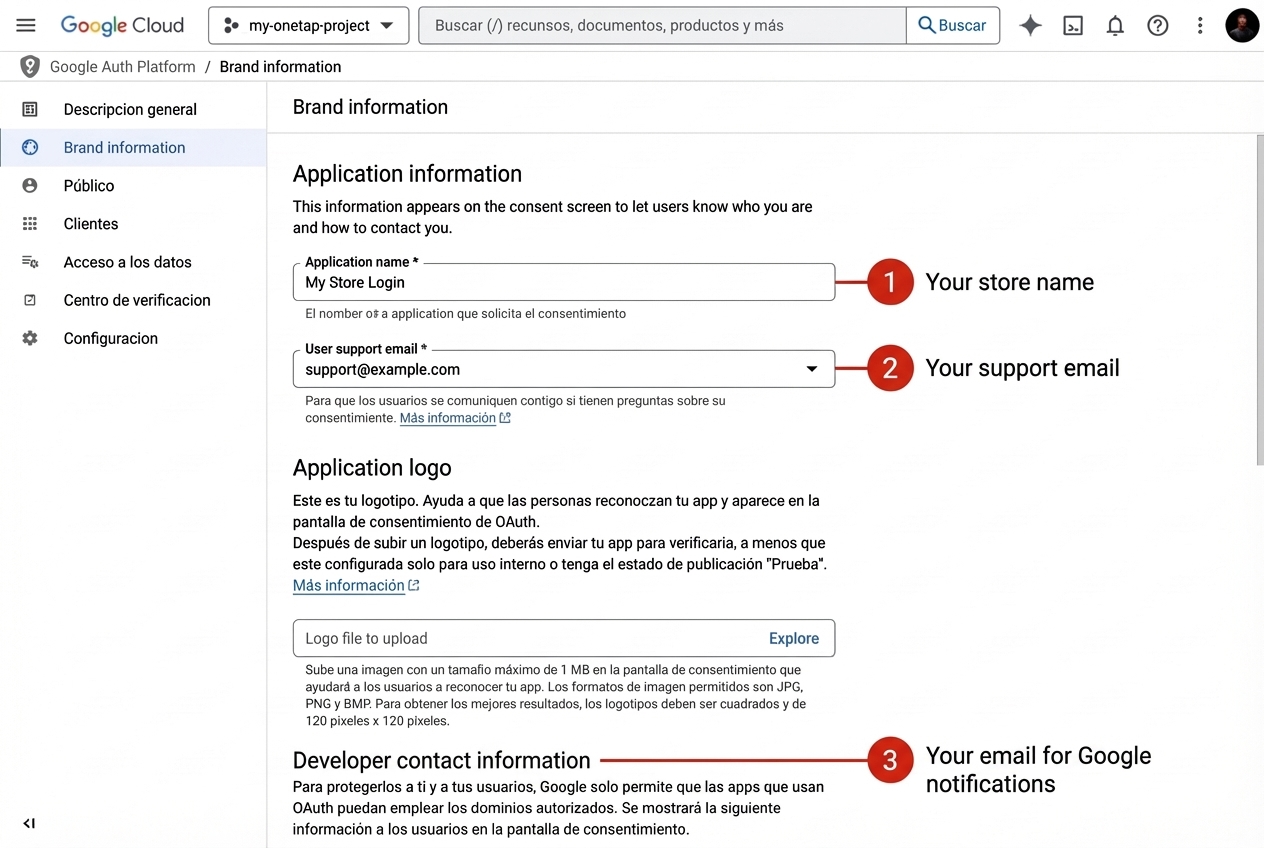 OAuth Consent Screen Configuration
